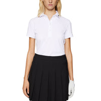 J.Lindeberg Women's Tour Tech Golf Polo Shirt - Weiß