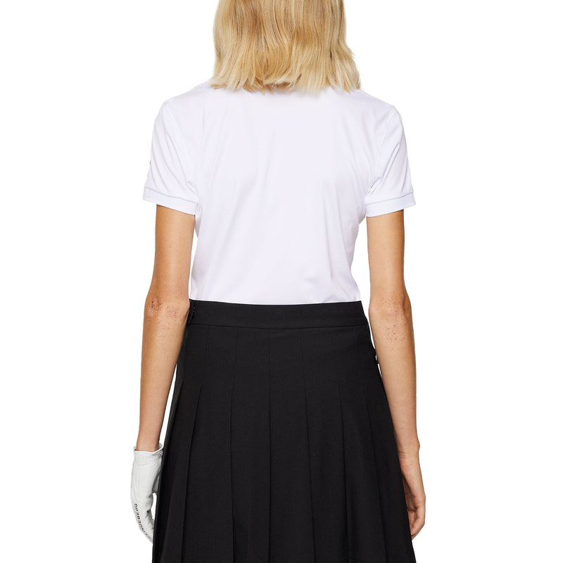 J.Lindeberg Women's Tour Tech Golf Polo Shirt - Weiß