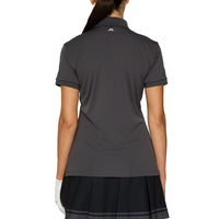 J. Lindeberg Women's Tour Tech Golf Polo -Shirt - Asphalt