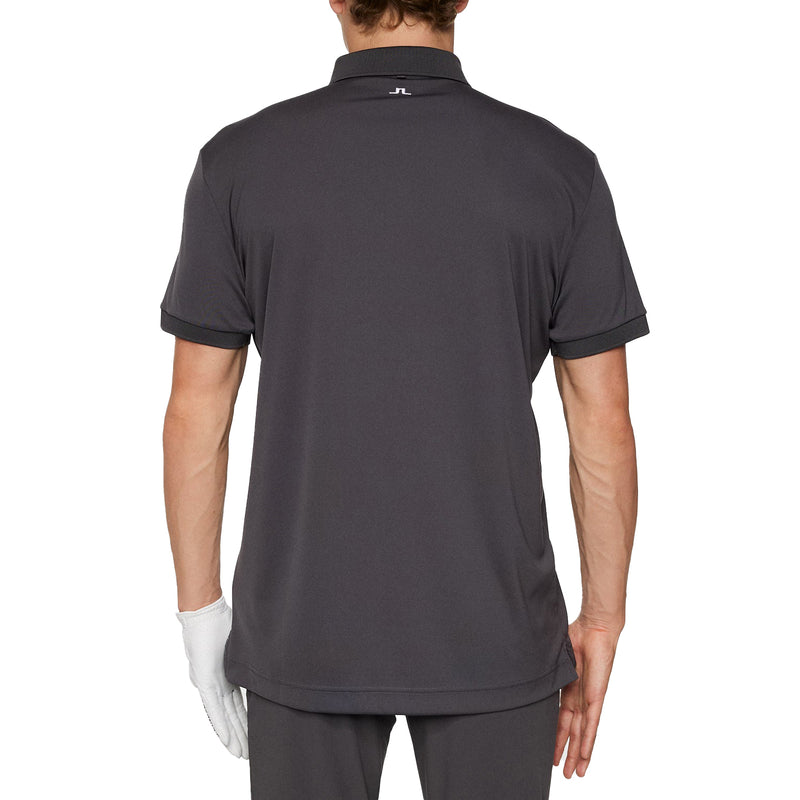J. Lindeberg Tour Tech Regular Fit Golf Polo Shirt - Asphalt