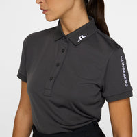 J. Lindeberg Women's Tour Tech Golf Polo -Shirt - Asphalt