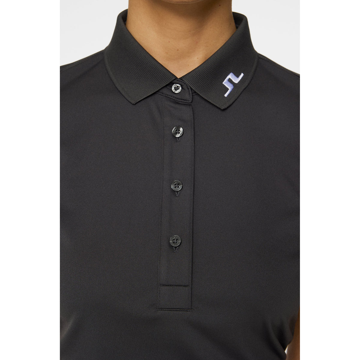 J. Lindeberg Women's Tour Tech Golf Polo -Shirt - Asphalt