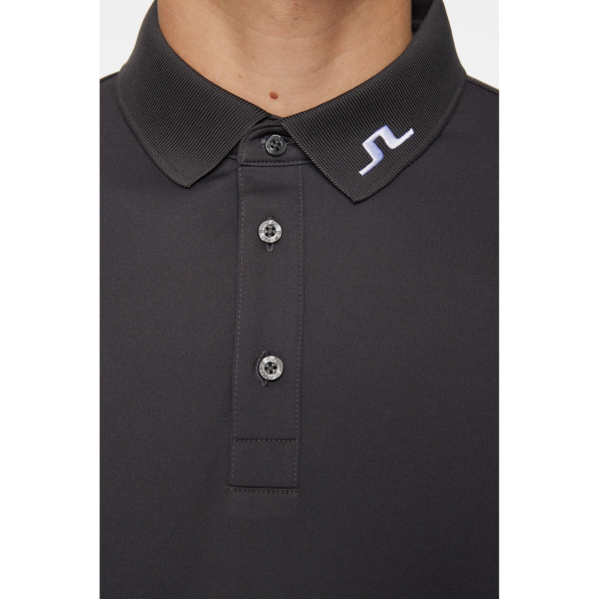 J. Lindeberg Tour Tech Regular Fit Golf Polo Shirt - Asphalt