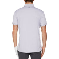 J.Lindeberg Tour Tech Regular Fit Golf Polo Shirt - hellgraue Melange