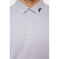 J.Lindeberg Tour Tech Regular Fit Golf Polo Shirt - hellgraue Melange