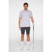 J.Lindeberg Tour Tech Regular Fit Golf Polo Shirt - hellgraue Melange