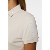 J.Lindeberg Women's Tour Tech Golf Polo Shirt - Moonbeam