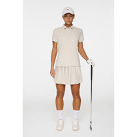 J.Lindeberg Women's Tour Tech Golf Polo Shirt - Moonbeam