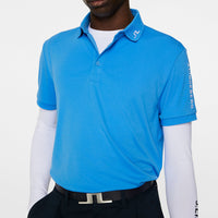 J.Lindeberg Tour Tech regelmäßig Fit Golf Polo Shirt - Sonic Blue
