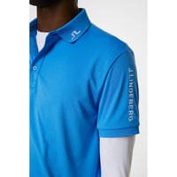 J.Lindeberg Tour Tech regelmäßig Fit Golf Polo Shirt - Sonic Blue