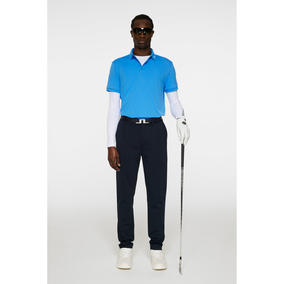J.Lindeberg Tour Tech regelmäßig Fit Golf Polo Shirt - Sonic Blue