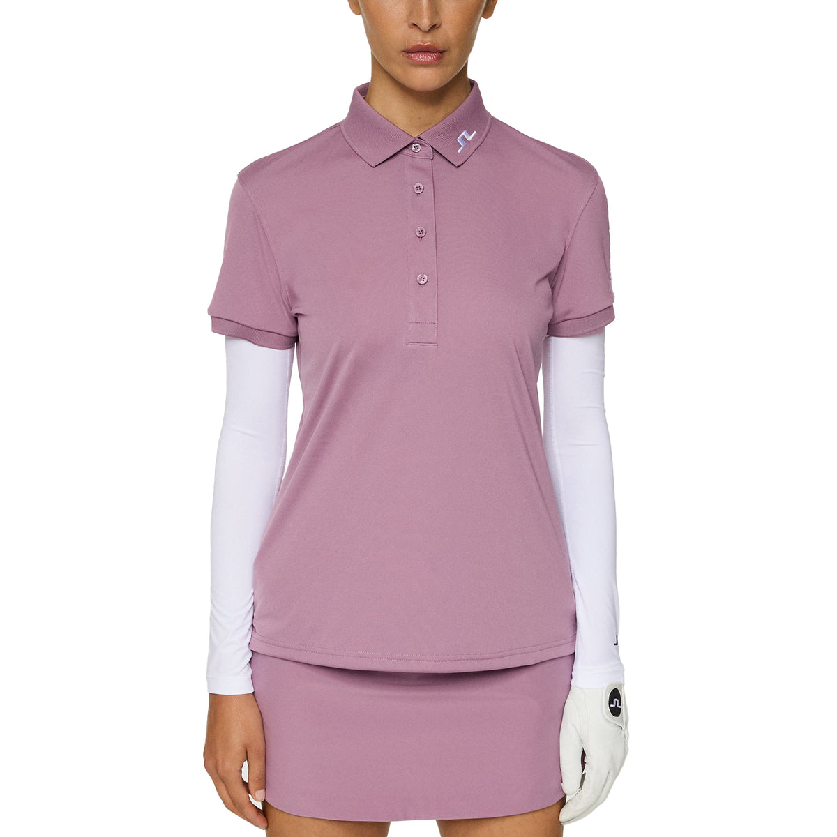J. Lindeberg Women's Tour Tech Golf Polo -Shirt - sehr Traube