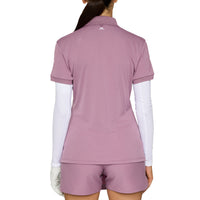 J. Lindeberg Women's Tour Tech Golf Polo -Shirt - sehr Traube