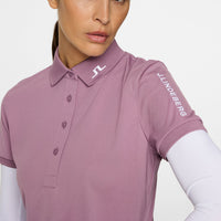 J. Lindeberg Women's Tour Tech Golf Polo -Shirt - sehr Traube