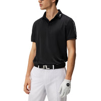 J. Lindeberg Tour Tech regelmäßig Fit Golf Polo Shirt - Schwarz