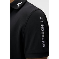 J. Lindeberg Tour Tech regelmäßig Fit Golf Polo Shirt - Schwarz