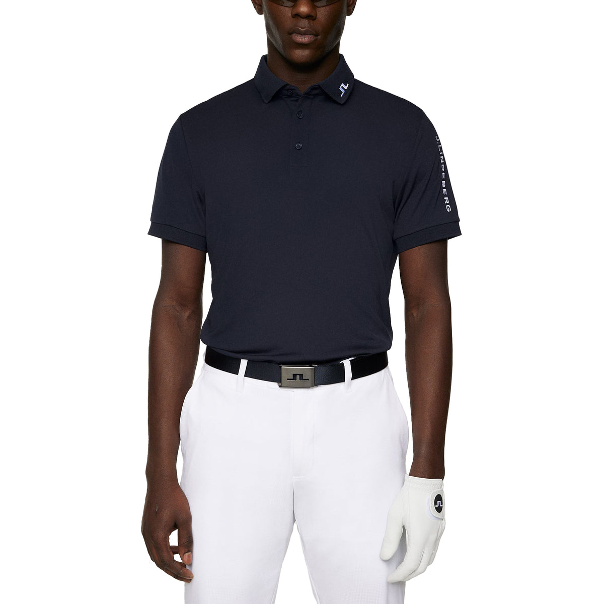 J.Lindeberg Tour Tech Regular Fit Golf Polo Shirt - JL Navy