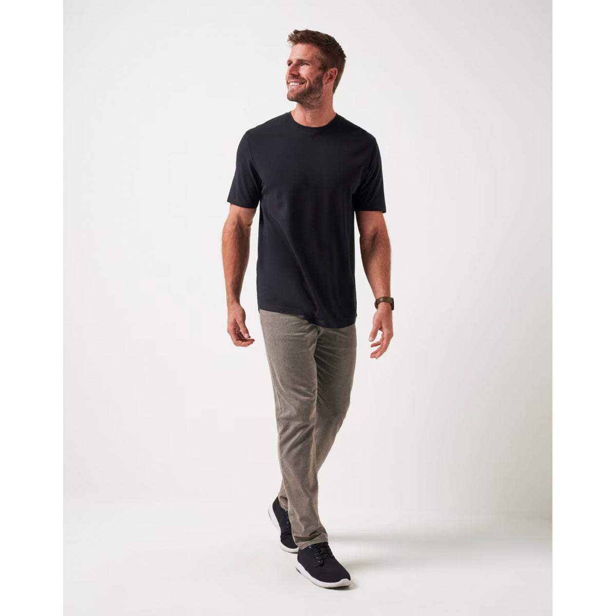 Travis Mathew Cloud Crew Golf Tee - Schwarz