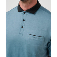 Travis Mathew Federgewicht Pocket Golf Polo Shirt - Kapitäne Blau