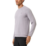 Travis Mathew Fibercloud Golf Crew Neck Pullover - Light Grey