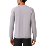 Travis Mathew Fibercloud Golf Crew Neck Pullover - Light Grey