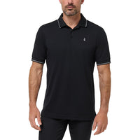 Travis Mathew Happier Hour Golf Shirt - Black