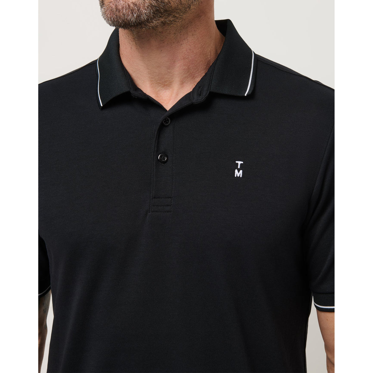 Travis Mathew Happier Hour Golf Shirt - Black