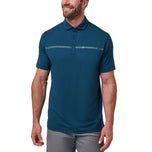 Travis Mathew Heizung Pro Bruststreifen Golfhemd - Titan