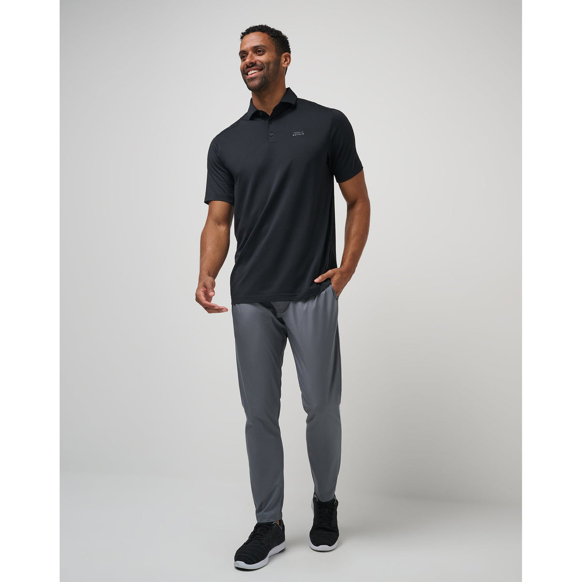 Travis Mathew Heater Pro Golf Shirt - Black