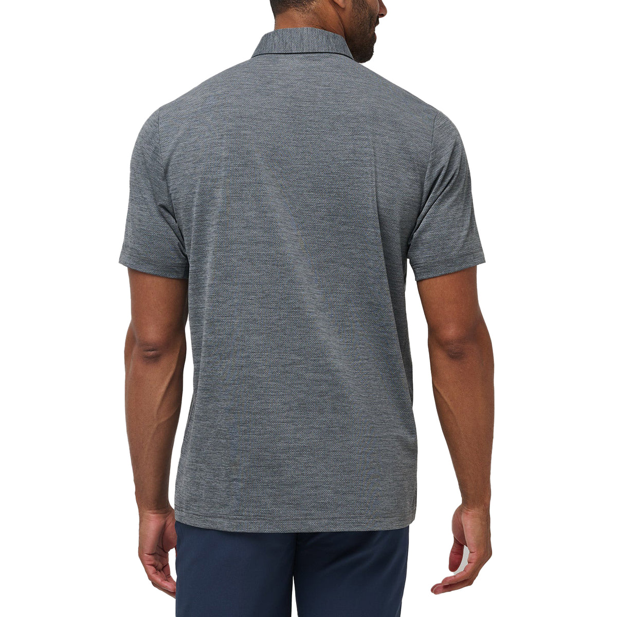 Travis Mathew Heater Pro Golf Shirt - Heather Grey