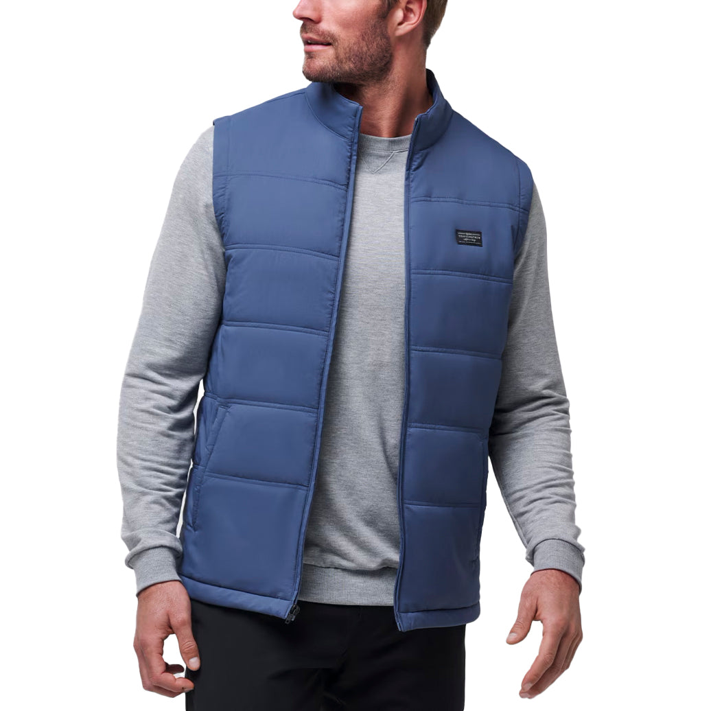 Travis Mathew Palisades Puffer Golfweste - Marine