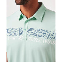 Travis Mathew Salt Rock Golf Polo Shirt  - Eggshell Blue