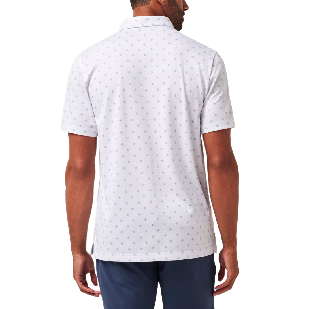 Travis Mathew Saturday Night Stay Golf Polo Shirt - White
