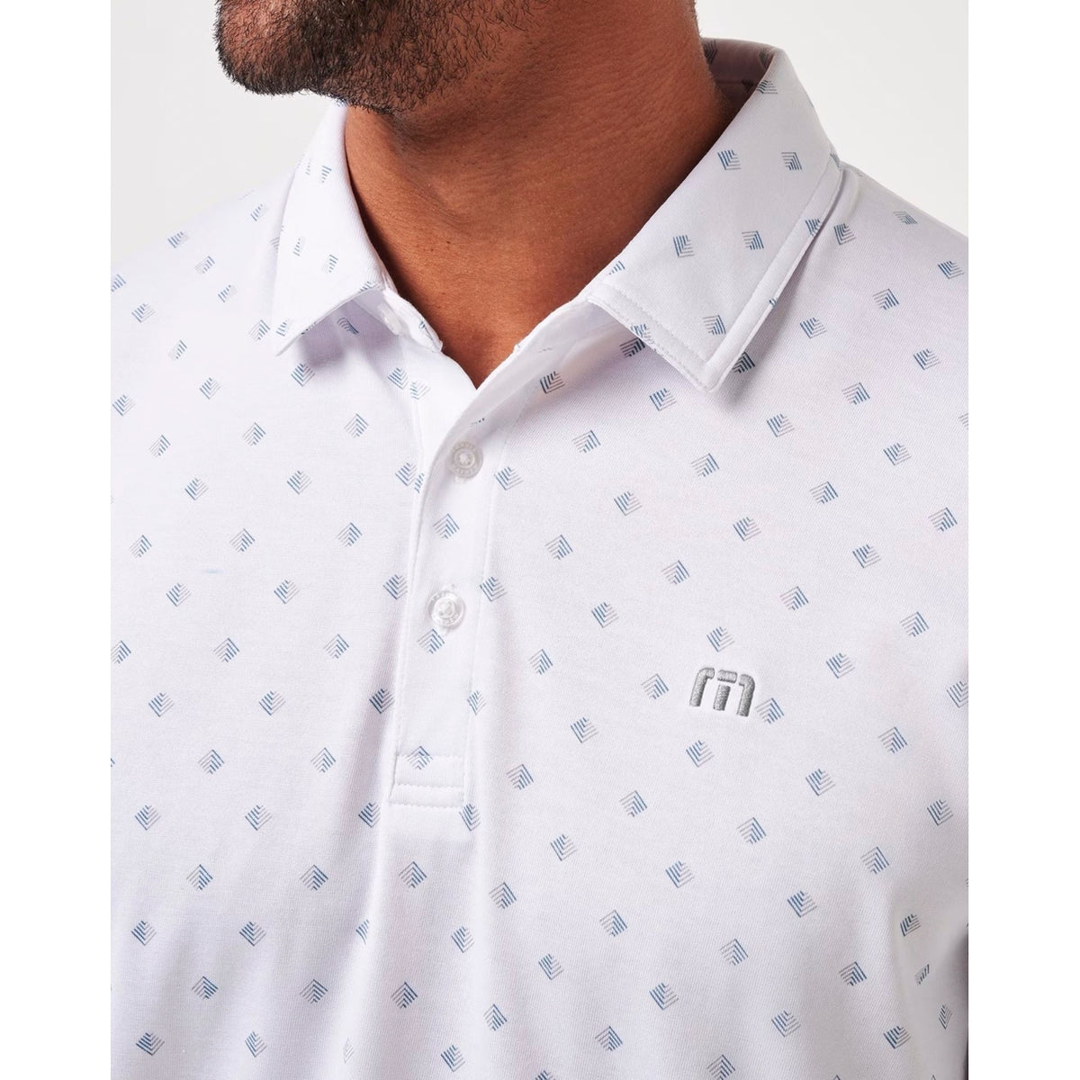 Travis Mathew Saturday Night Stay Golf Polo Shirt - White