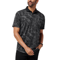 Travis Mathew studieren im Ausland Golf Polo Shirt - Schwarz