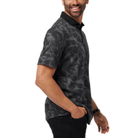 Travis Mathew studieren im Ausland Golf Polo Shirt - Schwarz