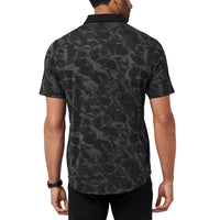 Travis Mathew studieren im Ausland Golf Polo Shirt - Schwarz