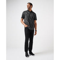 Travis Mathew studieren im Ausland Golf Polo Shirt - Schwarz