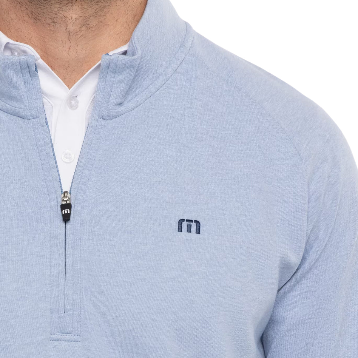 Travis Mathew hat Golf Quarter Reißverschluss verbessert - hellblau