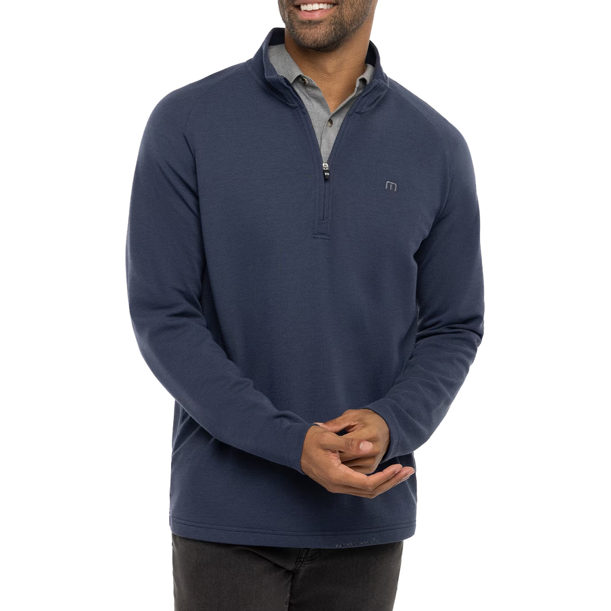 Travis Mathew hat Golf Quarter Zip - Marine verbessert