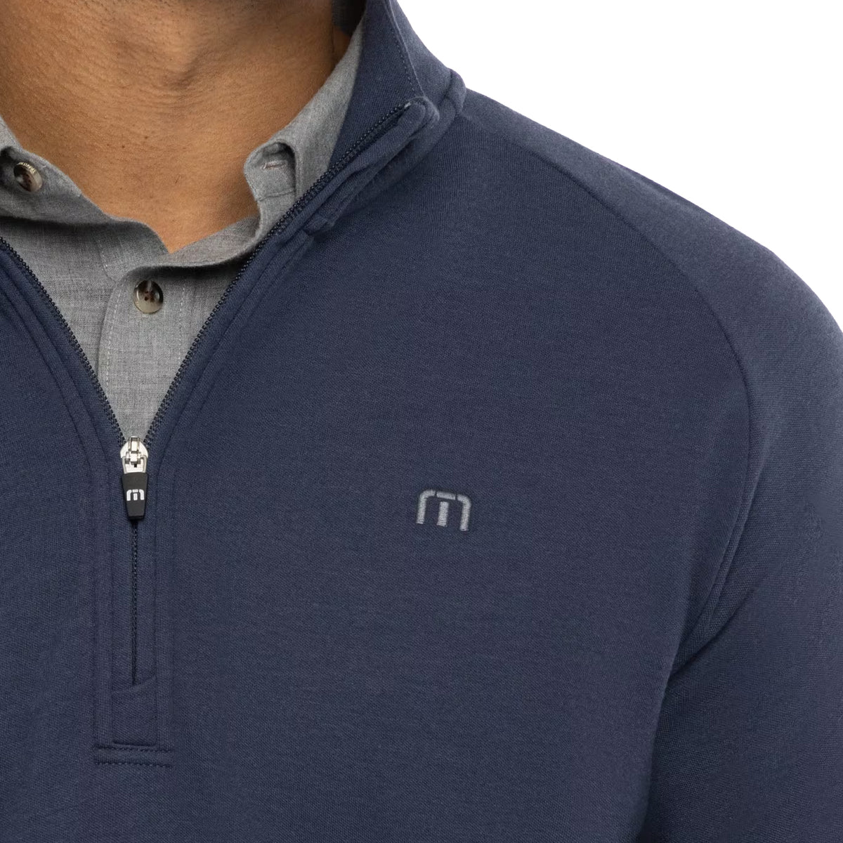 Travis Mathew hat Golf Quarter Zip - Marine verbessert