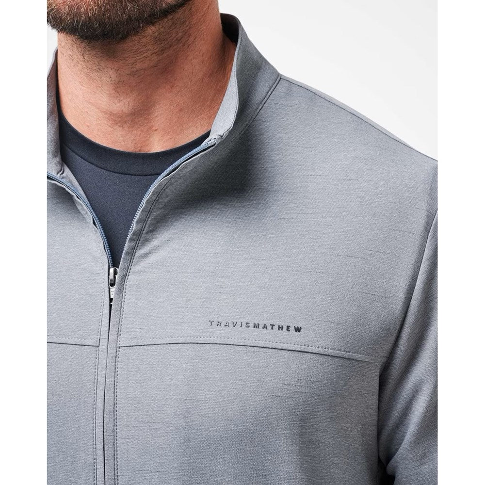 Travis Mathew Valley View Full Reißverschluss -Golfjacke - Heather Grey