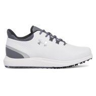 Under Armour Drive Medal Stickeless Golfschuhgolfschuhe - Weiß/Titan Grey/Metallic Silber