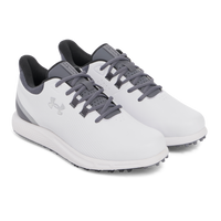 Under Armour Drive Medal Stickeless Golfschuhgolfschuhe - Weiß/Titan Grey/Metallic Silber
