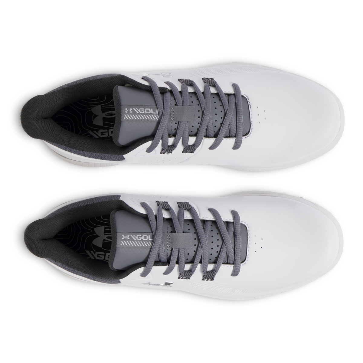 Under Armour Drive Medal Stickeless Golfschuhgolfschuhe - Weiß/Titan Grey/Metallic Silber