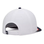 Under Armour Drive Mid Flag Golfkappe – Weiß/Mitternachtsmarine