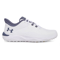 Under Armour Drive Pro Spikeless Golfschuhe - Weiß/Metallic Gold/Grau