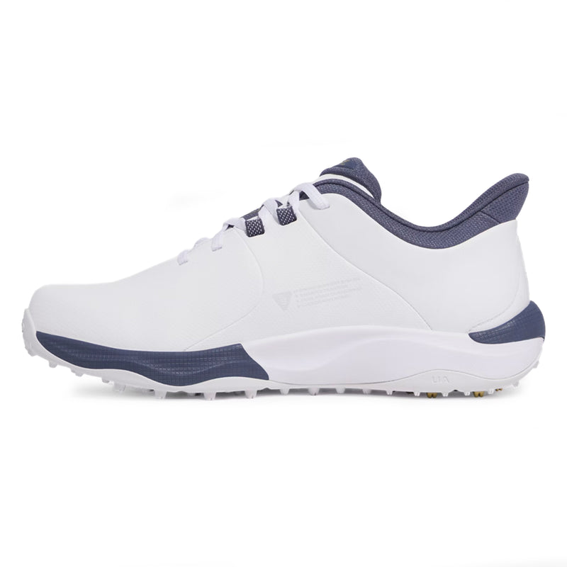 Under Armour Drive Pro Spikeless Golfschuhe - Weiß/Metallic Gold/Grau