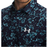 Under Armour 比洞赛 Polo 高尔夫衬衫 - 海军蓝/白色