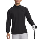 Under Armour Matchplay Golfpullover mit 1/4-Reißverschluss – Schwarz